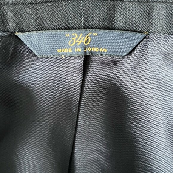 Brooks Brothers 346 Regent Fit Navy Windowpane Wool Blazer Sport Coat Jacket 48L - Picture 9 of 15